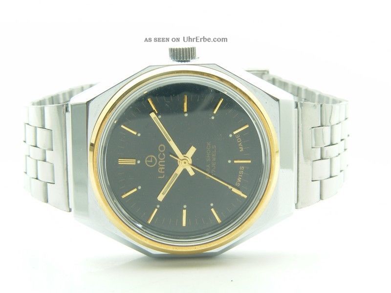 Lanco Uhr Handaufzug - Selten 70er Jahre - Sehr Cool - Wie - Nos - Sammler Armbanduhren Bild