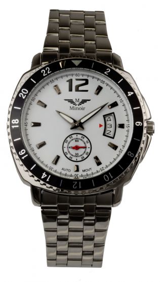 Minoir Herren Automatikuhr Armband Uhr Gouzon Automatic Watch Uhren Edelstahl Bild