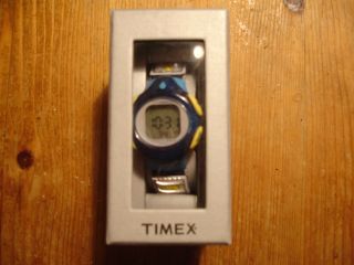 Timex Iron Kids Armbanduhr Ovp Blau - Gelb Sammlerstück T 79631 1k Batterie Bild