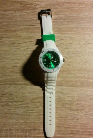 Viper Silikonuhr Silikon Uhr Watch Silikonband Sport Quarz Armbanduhr Grün Bild