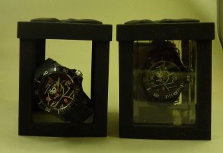 Damen Mädchen Jungen Schlümpfe Schlumpf Silikon Armbanduhr Uhr Schwarz,  Box Bild