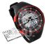Rot Herrenuhr Armbanduhr Gummi Sportuhr Uhren Alarm Uhr Licht Watch 3 - Atm Armbanduhren Bild 1
