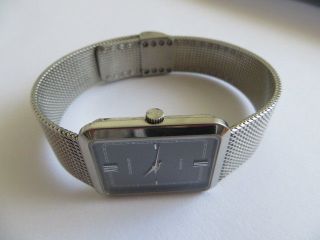 Elegante Dugena Schweiz Silber Herren Unisex Armbanduhr Quarz Armband Bild