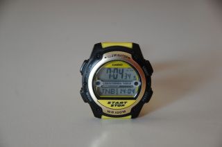Armbanduhr Casio W - 756 - 1aves Digitale Sportuhr Wasserdicht Bis 100 M Gelb Bild