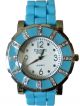 Damen Trend Neon Uhr Silikon Strass Armbanduhr Gummi Damenuhr Sport Strasssteine Armbanduhren Bild 1