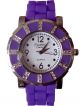 Damen Trend Neon Uhr Silikon Strass Armbanduhr Gummi Damenuhr Sport Strasssteine Armbanduhren Bild 3