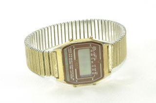 Vintage Timex Quartz Alarm Chronograph Digital Lcd Uhr Watch Bild