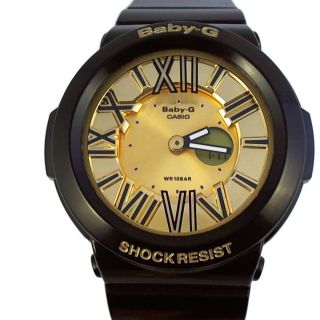 Casio Baby - G Uhr Armbanduhr Alarm Weltzeit Schwarz Gold Sport Bga - 160 - 1ber Bild