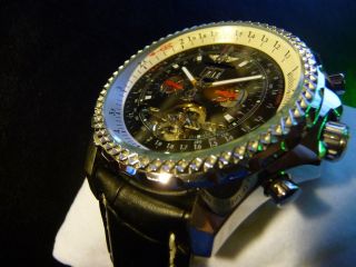 Armbanduhr Herren Mechanik Automatik Chronometer Uhr Skeleton Wie Top Bild