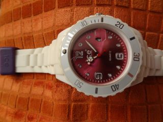 Ice Watch,  Weiß/pink (fuchsia),  Und Ungetragen,  Silikonarmband Bild