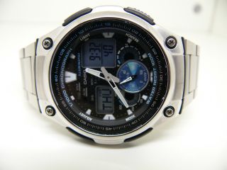 Casio Edifice 5082 Aq - 190w Weltzeit Wecker Herren Armbanduhr Watch Speedometer Bild