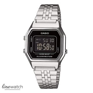 Casio La680wa - 1bdf Retro Klassiker Digitaluhr Unisex Uhr Silber Bild