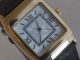 Goldfarbe Italienisches Lederarmband Herren Quartz Perlmutter Uhr Armbanduhren Bild 10