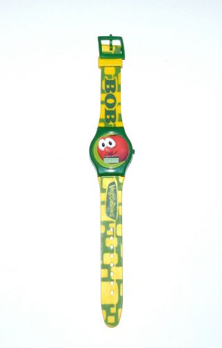 Veggietales Uhr,  Bob Tomate,  Kinderuhr,  Armbanduhr Für Kinder,  Grün,  Gelb, Bild