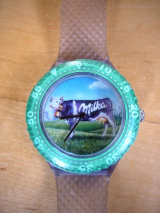 Milka Uhr Sonderedition Limitierte Auflage Unisex Herren Damen Sammler Uhr Rar Bild