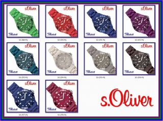S.  Oliver Uhr Watch Sili Small So - Viele Farben 38mm 2569 2570 2576 2571 2572 - Pq Bild