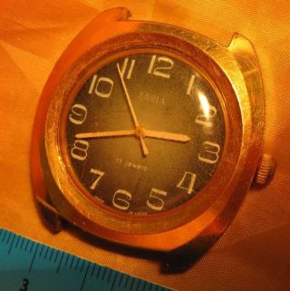 Zaria Armbanduhr Werk 2009 70er 40mm Groß Russian Watch Cccp Montre Magnetschutz Bild