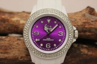 Ice Watch Ipe.  St.  Wpe.  U.  S.  12 Stone White Purple Unisex Weiß Bild