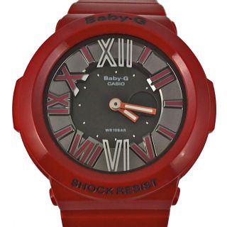 Casio Baby - G Uhr Armbanduhr Alarm Weltzeit Rot Schwarz Sport Bga - 160 - 4ber Bild