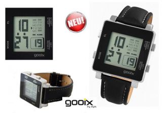 Gooix Herrenuhr Digital Design Uhr Chronograph Alarm Miyota (citizen) Uhrwerk Bild