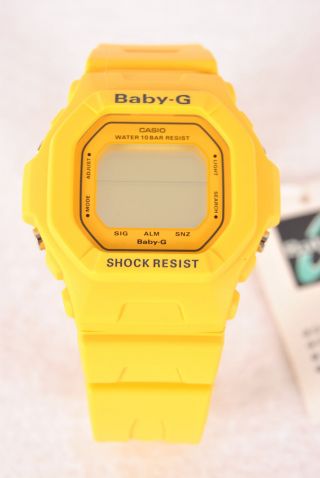Casio Baby - G Uhr Damen Uhren Girls Gelb Yellow G - Shock Batterie Leer W13ßdj0907 Bild