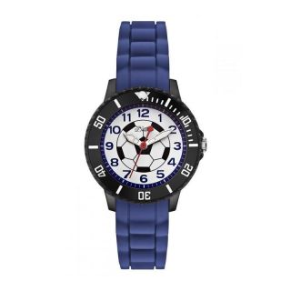 S.  Oliver Kids/kinder Uhr Armbanduhr Aus Silikon/blau/fussball So - 2589 - Pq Bild