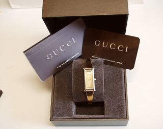 Zierliche - Gucci 1500l - Damenuhr Aus Edelstahl,  Papiere Und Box Bild