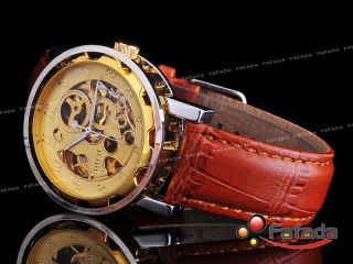 Fafada Goer Fashion Automatik Mechanisch Armbanduhr Herrenuhr Uhr Uhren Golden Bild