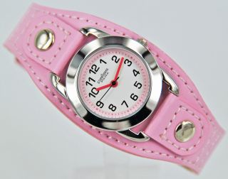 Pallas Kinderarmbanduhr Pink Mit Leder Armband Armbanduhr Uhr 7724.  78.  10 Bild