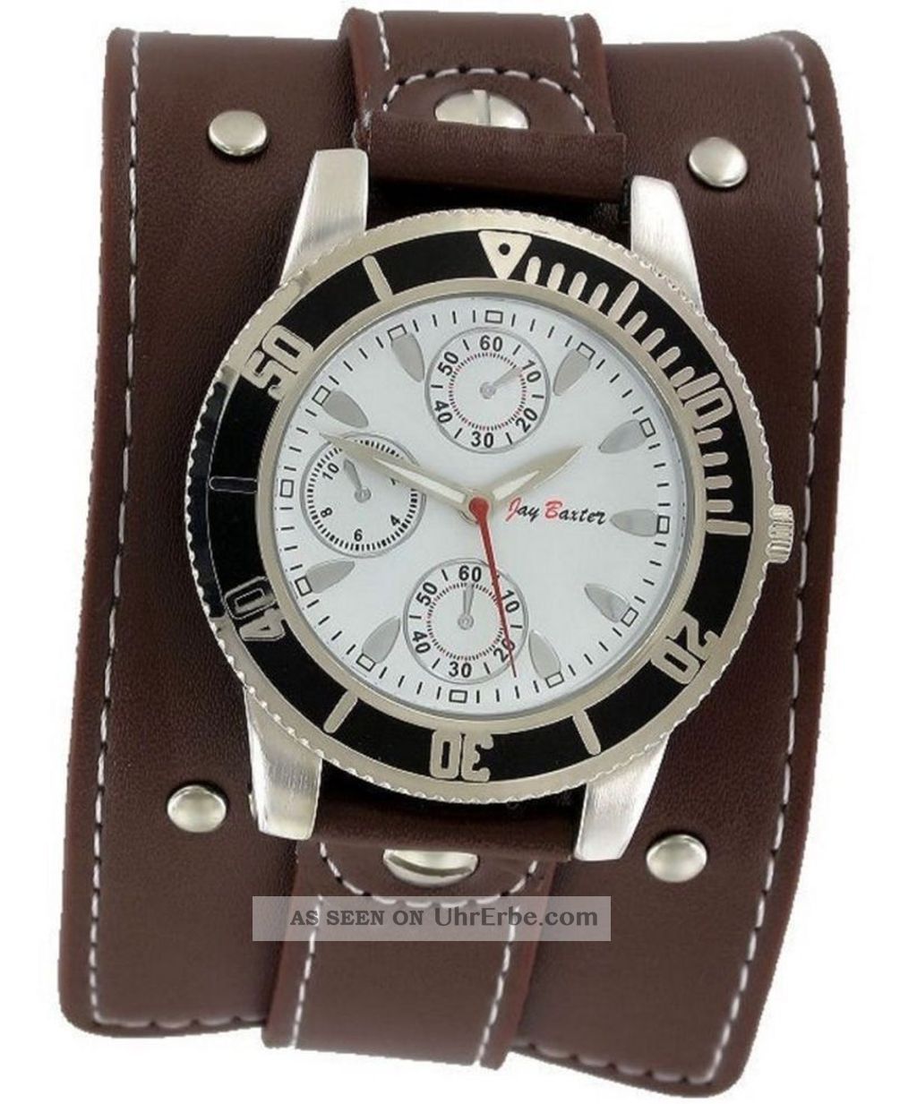 Braune Jay Baxter Xl Unterlegband Armbanduhr Analoge Leder Herrenuhr Armbanduhren Bild