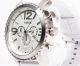 Fossil Edelstahl Silikonband Herren Uhr Chrono Weiß Silber 50 Mm Bq1163 Armbanduhren Bild 1