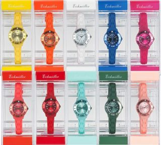 Kinder Armbanduhr Uhr Kunststoff Eichmüller Silikon Uhrenarmband Uhrenband Bild