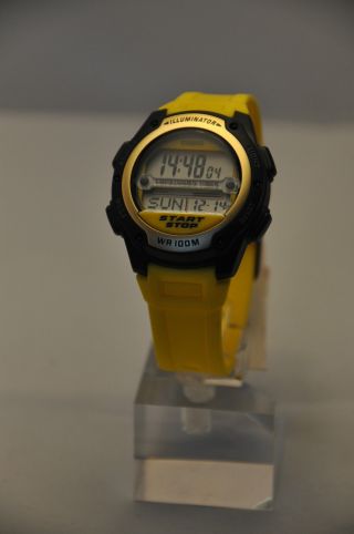 Casio Digitaluhr W - 756 - 9avef Weltzeit Stoppuhr Herren Damen Uhr Gelb Bild