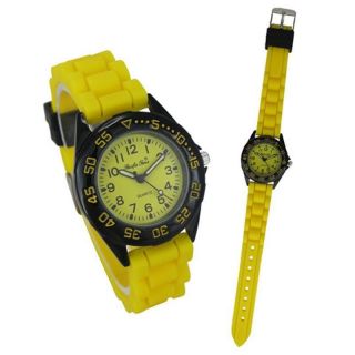Core Kids/kinder Uhr Armbanduhr Aus Silikon/gelb/schwarz 21100 Bild