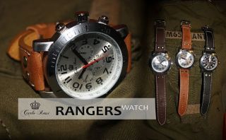 Automatikuhr Herrenuhr Leder Armbanduhr Rangers M65 Uhr Watch Bild