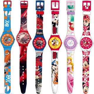 Disney Kinder Silikon Armband Uhr Analog Zeiger Kinderuhr Armbanduhr Lernuhr Bild