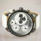 Herren Vive Xxl Armbanduhr Lederband Silber Weiß Watch Uhr 3 Uhrwerke Quarz Armbanduhren Bild 3