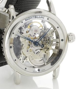 Montblanc Meisterstück Skeleton Star Uhr 333 Limited Edition Neuware Mit Ovp Bild