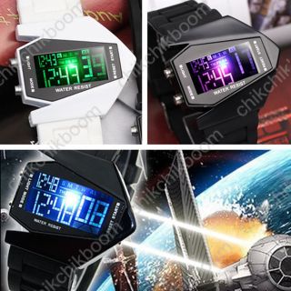 Led Militär Herren Damne Quarzuhr Fliegeruhr Armbanduhr Digital Silikon Sportuhr Bild