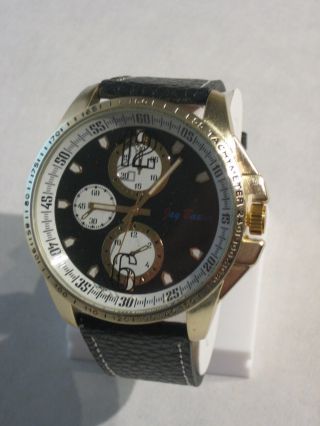 Jay Baxter - Xxl Herren Uhr Armbanduhr Echt Lederarmband Dunkel Analog - A0990 Bild