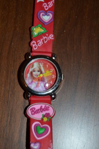 Barbie ' S Wunderschöne 3d Kinder Kautschuk Armbanduhr Bild