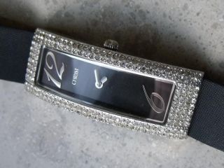 Hochwertige Damenarmbanduhr Vom Juwelier Christ Curvex/baguette Mit Steinbesatz Bild