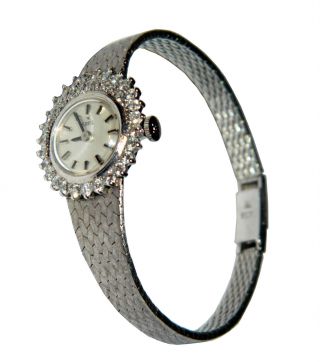 Ebel Damenuhr Uhr 750er Weißgold 18 Karat,  38 Brillianten 1,  4 Karat Nr.  54003 Bild