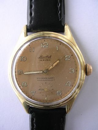 Für Sammler Handaufzug Vintage Armbandruhr Marbel Hau Dau Aus Nachlass Bild