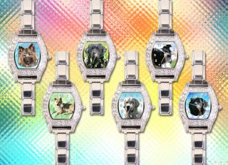 Auswahl Hunde Motiv Uhren In Strass Für Damen Und Mädchen N - Y Bild
