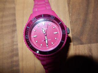 S.  Oliver Watch Silikon Armbanduhr Kids Kinder Pink Rosa Bild