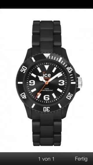 Ice Watch Uhr Ice - Solid Black Big Schwarz Plastik Sd.  Bk.  B.  P.  12 Bild