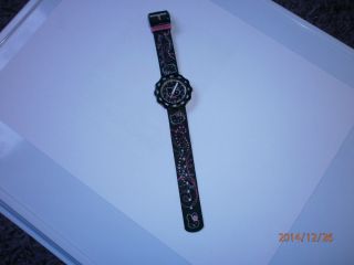Flik Flak Hello Kitty Uhr Mädchen Kinderuhr Schwarz/pink Bild