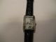 Damen Armbanduhr Mit Schwarzen Lederarmband,  Blumenmotiv Auf Dem Ziffernblatt Armbanduhren Bild 10