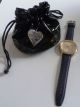 Guess Usa - Modell Armbanduhr Damenuhr Uhr Schmetterling Gold Neuwertig Leder Armbanduhren Bild 1